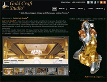 Tablet Screenshot of goldcraftstudio.com